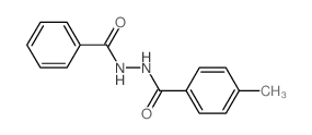 Benzoic acid,4-methyl-, 2-benzoylhydrazide结构式
