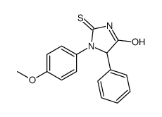 1-(4-methoxyphenyl)-5-phenyl-2-sulfanylideneimidazolidin-4-one结构式