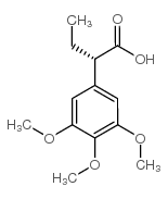 (S)-2-(3,4,5-三甲氧基苯基)丁酸结构式