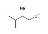 sodium 3-methyl-n-butoxide Structure