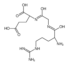 H-Arg-Gly-Glu-OH trifluoroacetate salt结构式