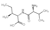 (2S,3S)-2-((S)-2-氨基-3-甲基丁酰胺基)-3-甲基戊酸结构式