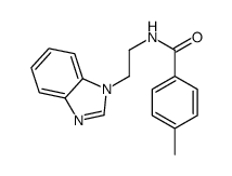 N-[2-(benzimidazol-1-yl)ethyl]-4-methylbenzamide结构式