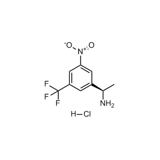 (R)-1-(3-硝基-5-(三氟甲基)苯基)乙烷-1-胺盐酸盐结构式