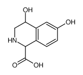 4,6-dihydroxy-1,2,3,4-tetrahydroisoquinoline-1-carboxylic acid结构式