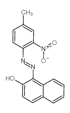 1-(4-甲基-2-硝基苯基偶氮)-2-萘酚结构式