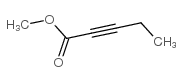 2-Pentynoic acid,methyl ester Structure