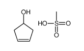 cyclopent-3-en-1-ol,methanesulfonic acid结构式