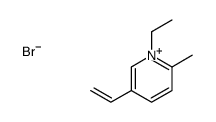 5-ethenyl-1-ethyl-2-methylpyridin-1-ium,bromide Structure