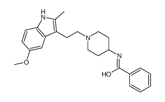 N-[1-[2-(5-methoxy-2-methyl-1H-indol-3-yl)ethyl]piperidin-4-yl]benzamide Structure