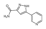 5-(吡啶-3-基)-1H-吡唑-3-甲酰胺结构式