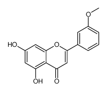 5,7-dihydroxy-2-(3-methoxyphenyl)chromen-4-one结构式