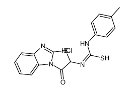 1-(4-methylphenyl)-3-(1-oxo-[1,3]thiazolo[3,2-a]benzimidazol-2-yl)thiourea,hydrochloride Structure