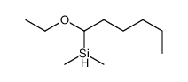 1-ethoxyhexyl(dimethyl)silane结构式