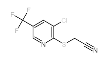 2-{[3-氯-5-(三氟甲基)-2-吡啶基]-硫烷基}乙腈结构式