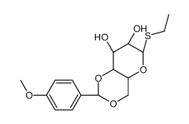 乙基4,6-(4-甲氧基亚苄基)-β-D-硫代吡喃半乳糖苷结构式
