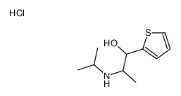 2-(propan-2-ylamino)-1-thiophen-2-ylpropan-1-ol,hydrochloride结构式