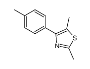 2,5-dimethyl-4-(4-methylphenyl)-1,3-thiazole结构式