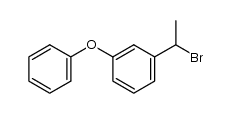 m-phenoxy-α-methylbenzyl bromide Structure