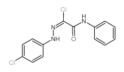 2-氯-2-[2-(4-氯苯基)肼基]-N-苯乙酰胺结构式