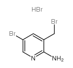 5-溴-3-(溴甲基)吡啶-2-胺溴化氢结构式