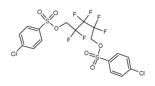 1,5-bis-(4-chloro-benzenesulfonyloxy)-2,2,3,3,4,4-hexafluoro-pentane Structure