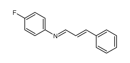 1-(p-fluorophenyl)-4-phenyl-1-azabutadiene结构式