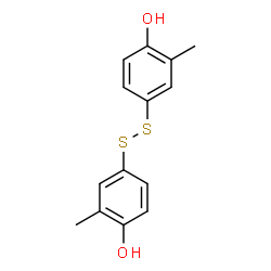 4,4'-二硫二基双(2-甲基苯酚)结构式