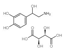 Norepinephrine tartrate structure