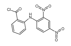 N-(2,4-dinitro-phenyl)-anthraniloyl chloride结构式