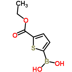 (5-(ETHOXYCARBONYL)THIOPHEN-2-YL)BORONIC ACID Structure