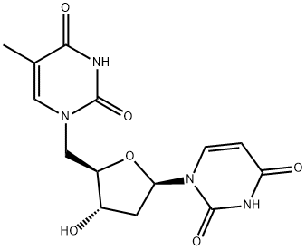 2',5'-Dideoxy-5'-[3,4-dihydro-5-methyl-2,4-dioxopyrimidin-1(2H)-yl]uridine Structure