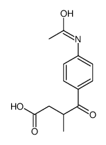 3-(4-乙酰氨基苯甲酰基)丁酸结构式