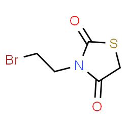 3-(2-Bromoethyl)-1,3-thiazolidine-2,4-dione结构式