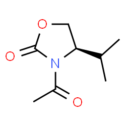 2-Oxazolidinone, 3-acetyl-4-(1-methylethyl)-, (4R)- (9CI) Structure