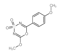 1,4,3,5-Oxathiadiazine,2-methoxy-6-(4-methoxyphenyl)-, 4,4-dioxide结构式