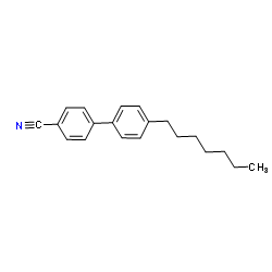 4-庚基-4'-氰基联苯结构式