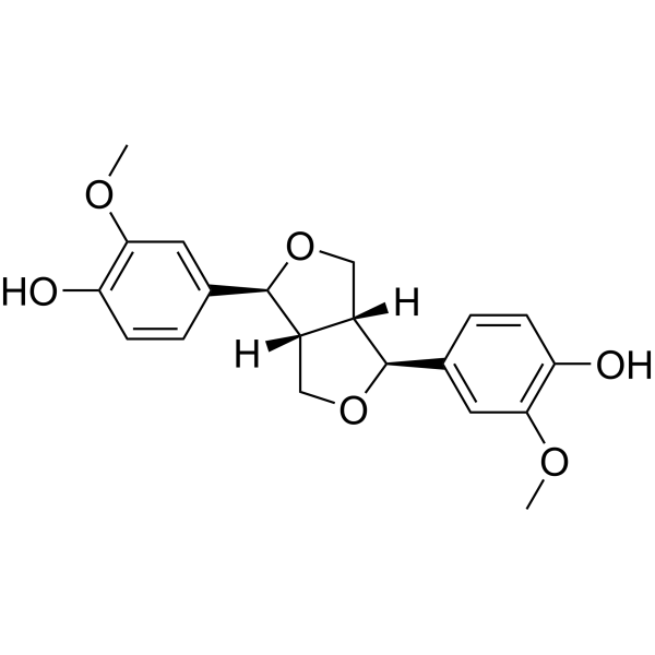 (+)-Pinoresinol Structure