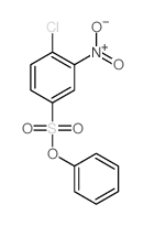 1-chloro-2-nitro-4-phenoxysulfonyl-benzene结构式