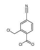 2-(氯甲基)-4-氰基苯甲酰氯结构式