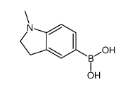 (1-methyl-2,3-dihydroindol-5-yl)boronic acid结构式