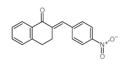 (2E)-2-[(4-nitrophenyl)methylidene]tetralin-1-one Structure