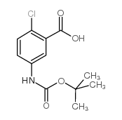 Boc-5-氨基-2-氯苯甲酸结构式