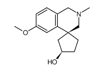 Spiro<3-hydroxycyclopentane-1,4',-2',3'-dihydro-6'-methoxy-2'-methyl-1'-H-isoquinoline> Structure