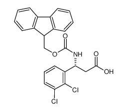 fmoc-(r)-3-amino-3-(2,3-dichloro-phenyl)-propionic acid Structure