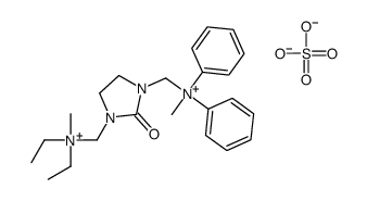 diethyl-methyl-[[3-[[methyl(diphenyl)azaniumyl]methyl]-2-oxoimidazolidin-1-yl]methyl]azanium,sulfate Structure