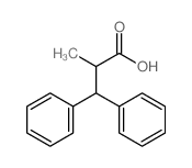 Benzenepropanoicacid, a-methyl-b-phenyl-结构式