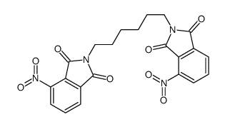 4-nitro-2-[6-(4-nitro-1,3-dioxoisoindol-2-yl)hexyl]isoindole-1,3-dione结构式