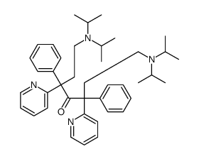 1,7-bis[di(propan-2-yl)amino]-3,5-diphenyl-3,5-dipyridin-2-ylheptan-4-one Structure