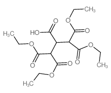 2-[bis(ethoxycarbonyl)methyl]-4-ethoxy-3-ethoxycarbonyl-4-oxo-butanoic acid Structure